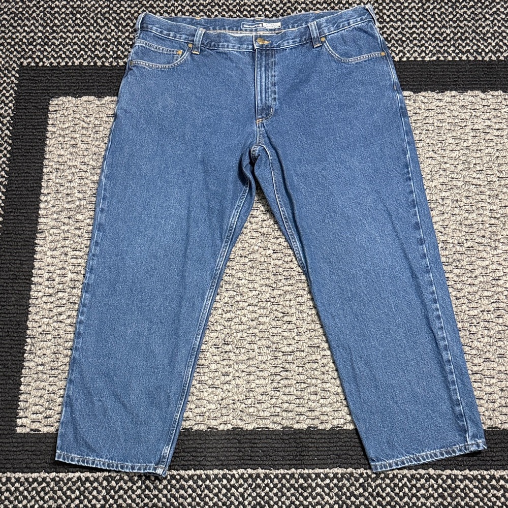 Carhartt Relaxed Fit Jeans Mens 42 Workwear Denim Utility Rugged Classic Outdoor